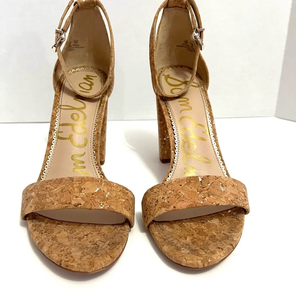 Sam Edelman Tan Cork Heels - Picture 2 of 8